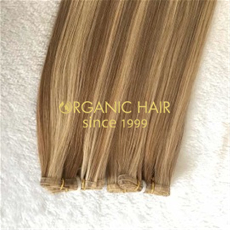 Full cuticle lace flat wefts hair extensions H178